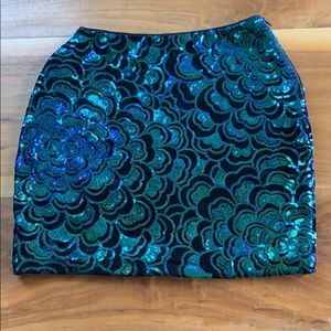 Sequined mini-skirt